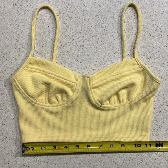 Forever 21 Yellow Croo Top size S - Picture 7 of 7